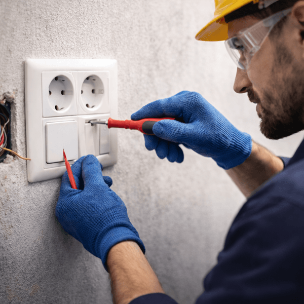 Priz ve anahtarları güvenle monte eder.